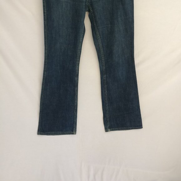 Highwaist Cotton/Linen blend Sailor Flared Jeans 30w +MEASUREMENT  35% Linen - Picture 4 of 9